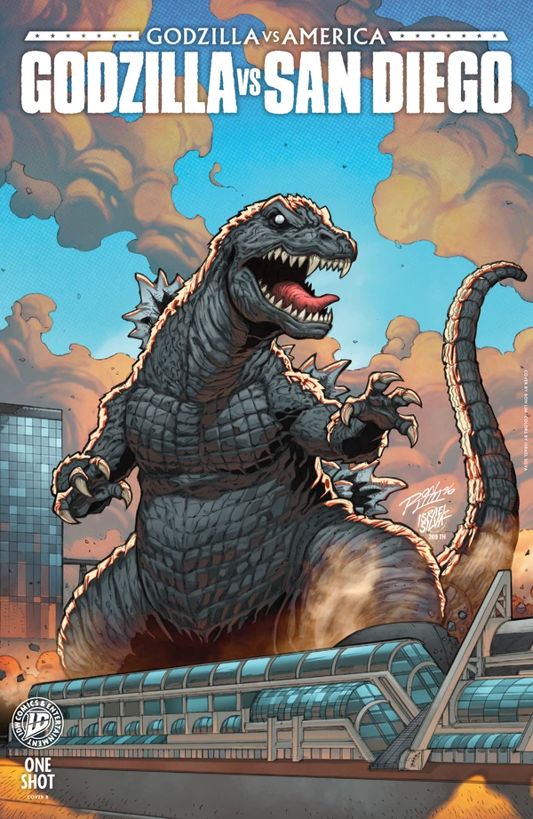 Godzilla Vs. America: Ron Lim Variant #7 - Cover B